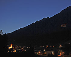 Mahnende Bergfeuer ´Isel´ über Prägraten