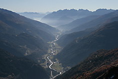 ....führt der Trail von den Dolomiten weg hinein durchs Iseltal,