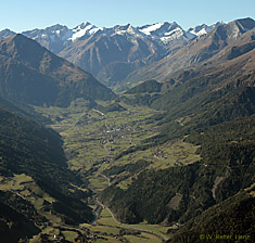 Das Virgental gegen Rötspitze und Malham