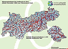 Wasserkraftausleitungen in Tirol